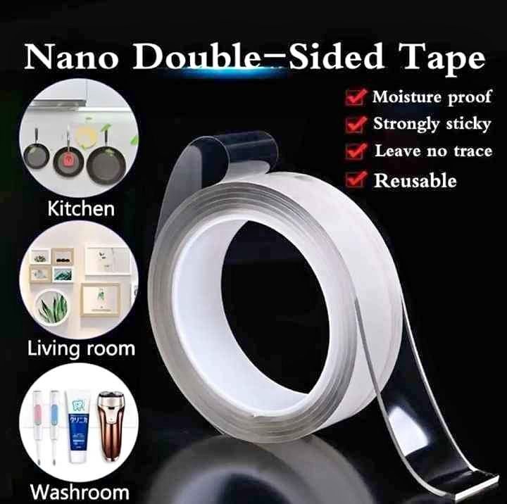 Grip Tape 3 Meter – Multipurpose Double Sided Nano Gel Strip | Heavy Duty Silicone Adhesive | Reusable, Washable, Removable | Heat Resistant, Anti-Slip Mounting Tape - Image 5