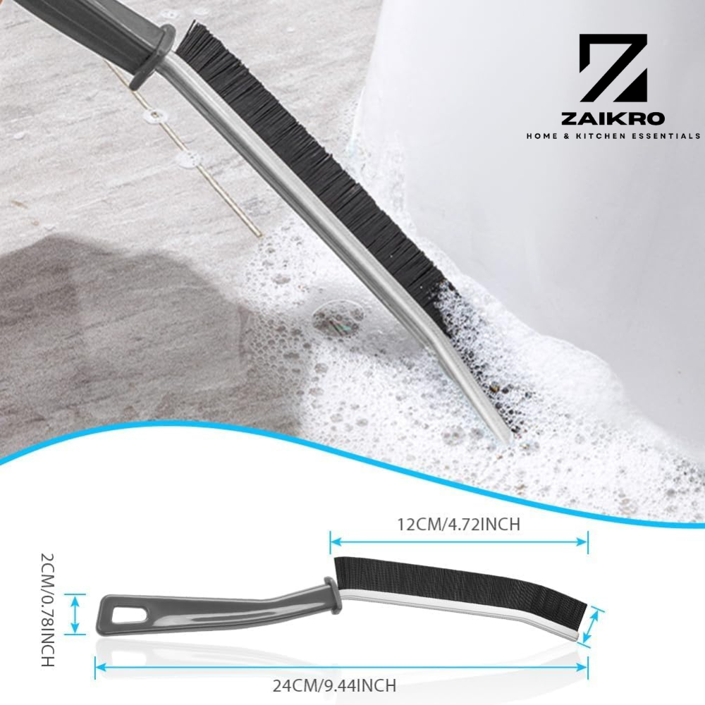 Mini Gap Cleaning Brush with Hard Bristles for Tiny Spaces | Handheld Groove Cleaner for Kitchen, Sink, Tiles, Window Tracks (Pack of 2) + 10 Flower Hooks - Image 8