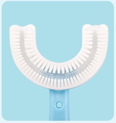 U Shaped Toothbrush for Kids (Pack of 2), Food Grade Soft Silicone Brush Head, 360° Oral Teeth Cleaning Tools, Children Infant U Shape Manual Toothbrush - Image 2