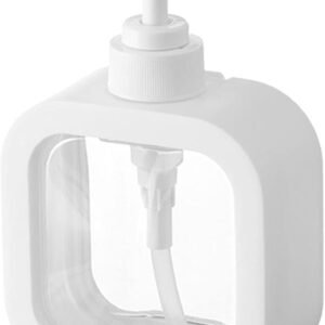 Transparent Plastic Hand Wash Dispenser with Pump for Shampoo, Dish, Liquid Soap Refillable Soap Bottle for Kitchen, Bathroom, Household use (300ml)