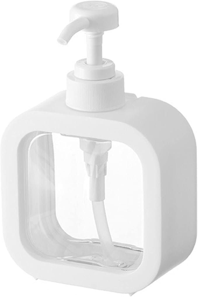 Transparent Plastic Hand Wash Dispenser with Pump for Shampoo, Dish, Liquid Soap Refillable Soap Bottle for Kitchen, Bathroom, Household use (300ml) - Image 2