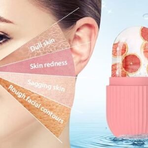 Ice Roller for Face – Reusable Skin Cooling Massager for Glowing Skin, Puffy Eyes & Relaxation (Multicolor, Pack of 1)”