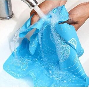 Non-Stick Stretchable Silicone Baking & Kneading Kitchen Mat with Measurements for Roti, Dough Atta, Chapati, Cake Pad Rolling Mat (50 * 40 cm) (Multicolor)