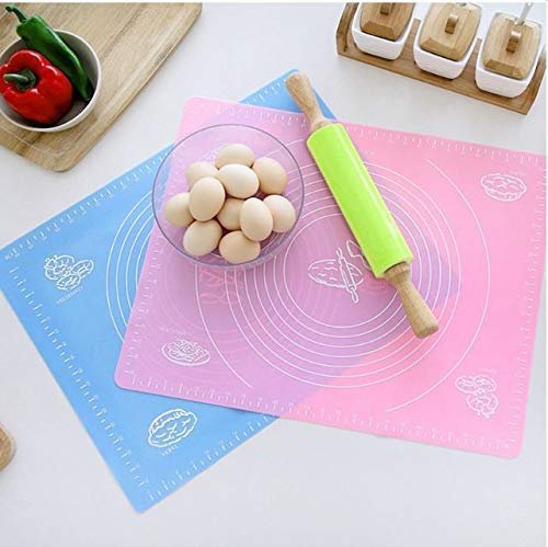 Non-Stick Stretchable Silicone Baking & Kneading Kitchen Mat with Measurements for Roti, Dough Atta, Chapati, Cake Pad Rolling Mat (50 * 40 cm) (Multicolor) - Image 4