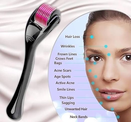 Derma Roller For Hair And Beard Regrowth, 540 Micro 0.5mm Titanium Alloy Needles Reduces Hair Fall & Stimulates Hair Follicles, For Men & Women - Image 8