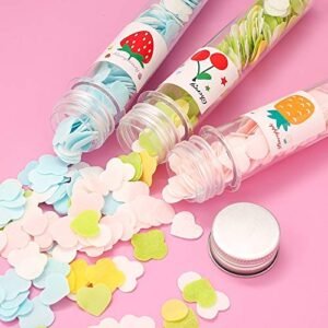 Mini Soap Paper Sheets (Pack of 4) , Portable Dissolvable Soap with Flower Petal Design in Tube | Travel-Friendly Pocket Soap for Handwashing & Hygiene