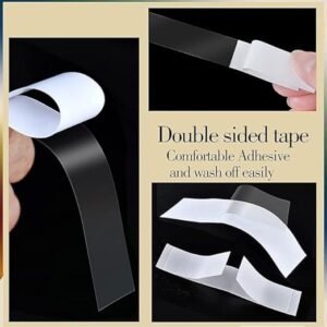 Fashion Body Tape For Women, Pack of 144 strips Medical Quality Strong Double Sided With All Day Strength Adhesive For Women, Suitable For All Skin Types, Hidden Tape