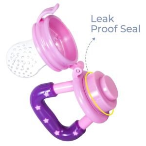 Soft Silicone Baby Feeder, Food & Fruit Feeder for 3 to 12 Months, 2 Piece BPA Free Anti Choking Fruit Pacifier, Teether for Infant ( Pack of 2)