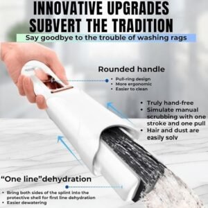 Mini Sponge Mop for Kitchen & Home Cleaning | Portable Self-Squeeze Magic Wiper | Strong Absorbent Mop for Wet & Dry Use on Bathroom, Glass, Walls, Car & Table