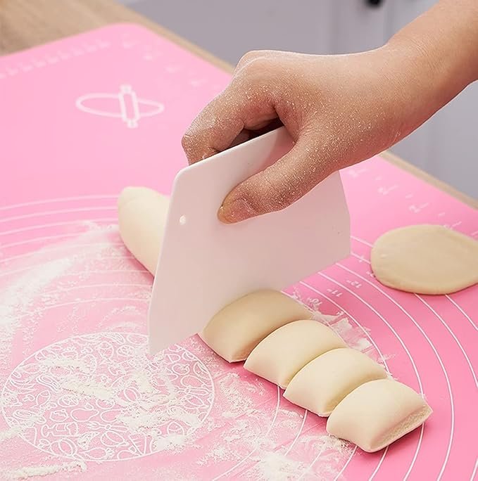 Non-Stick Stretchable Silicone Baking & Kneading Kitchen Mat with Measurements for Roti, Dough Atta, Chapati, Cake Pad Rolling Mat (50 * 40 cm) (Multicolor) - Image 6