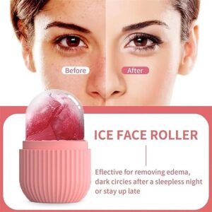 Ice Roller for Face – Reusable Skin Cooling Massager for Glowing Skin, Puffy Eyes & Relaxation (Multicolor, Pack of 1)”