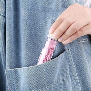 Mini Soap Paper Sheets (Pack of 4) , Portable Dissolvable Soap with Flower Petal Design in Tube | Travel-Friendly Pocket Soap for Handwashing & Hygiene
