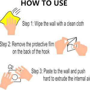 Heavy Duty Self Adhesive Stainless Hooks (Pack of 20) , Transparent Waterproof And Oilproof Wall Hooks For Kitchen Bathroom, Door Home Improvement Utility Hanger