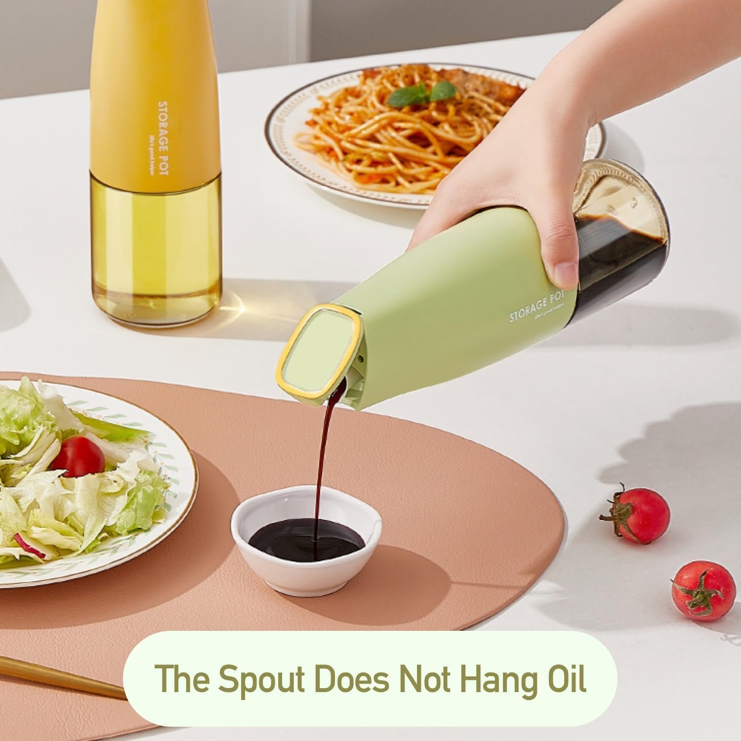 Automatic Gravity Opening Oil Dispenser bottle, Drip free with auto Shutter for Oil Pouring 500ml (Multicolor) - Image 7