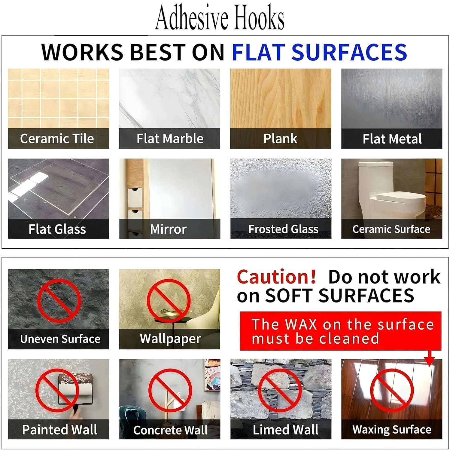 Heavy Duty Self Adhesive Stainless Hooks (Pack of 20) , Transparent Waterproof And Oilproof Wall Hooks For Kitchen Bathroom, Door Home Improvement Utility Hanger - Image 6